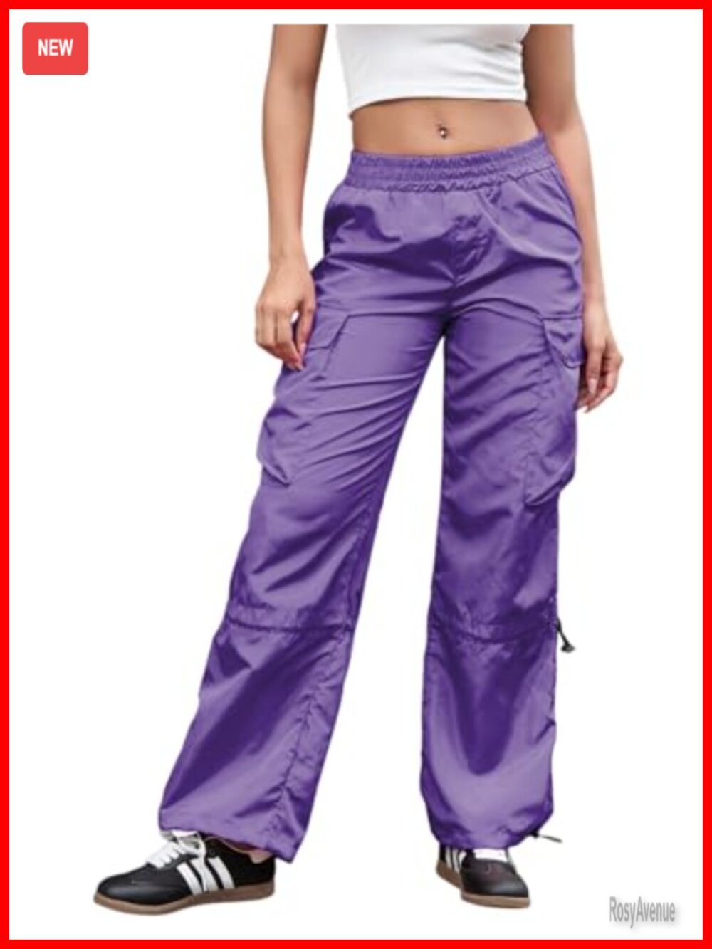 Parachute Pants Drawstring Baggy Cargo Pants Rave Concert Jogger Sweatpants